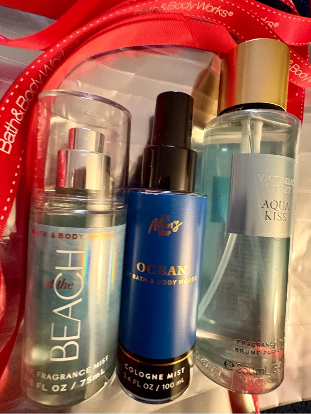 NEW -Victoria’s Secret & Bath & Body Works Ocean & Beach Fragrance Mist
Set of 3